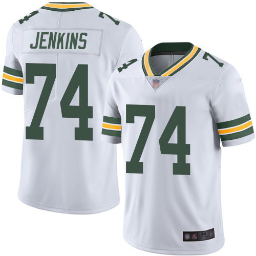 Green Bay Packers Limited White Men #74 Jenkins Elgton Road Jersey Nike NFL Vapor Untouchable